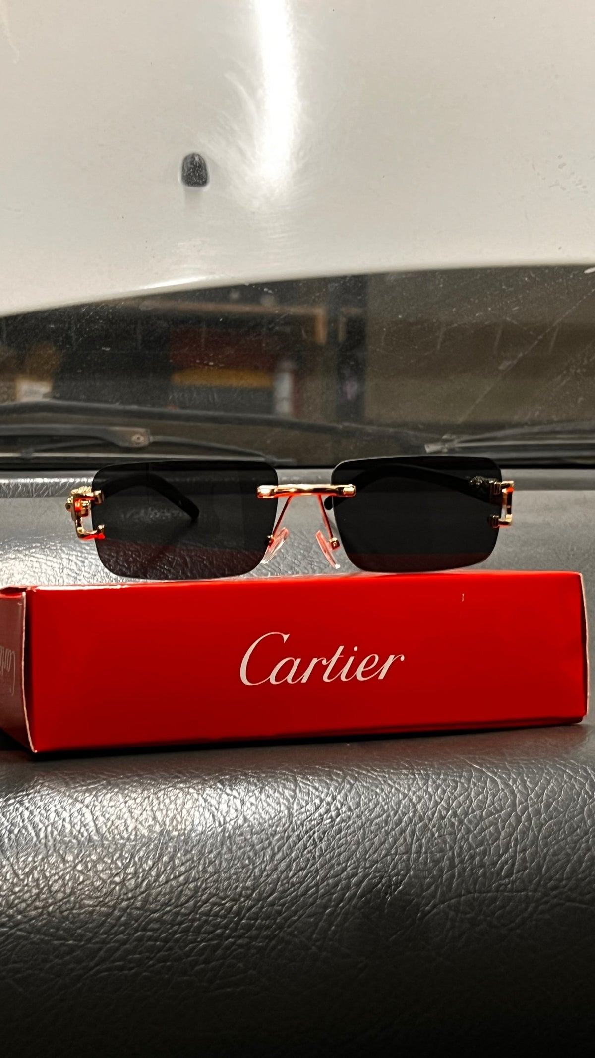 Legacy Gold Rimless Sunglasses